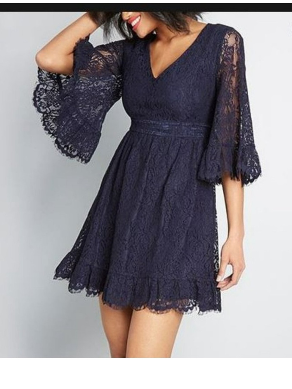 ModCloth Lace Bell Sleeve Dress